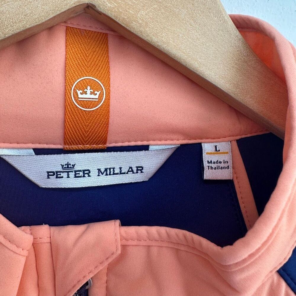 Peter Millar Men’s Hyperlight Merge Coral Quilted Full Zip Jacket Wolverine Powe - Picture 6 of 16
